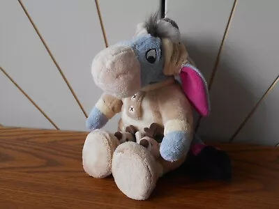 PJ PALS EEYORE Beanie Soft Toy WINNIE THE POOH Disney Store REINDEER Christmas • £7.99