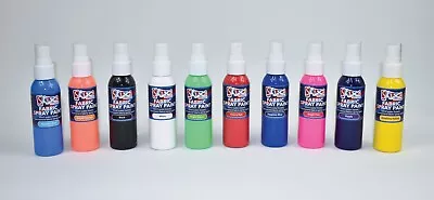 Fabric Fashion Spray Paint Permanent Art Craft T-Shirt Textiles Assorted Colours • £8