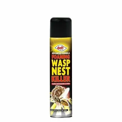 Doff 300ml Advanced Formula Foaming Wasp Nest Killer Destroyer Spray Foam • £6.99