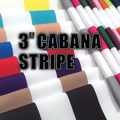 3  Cabana Stripe Prints! Home Décor Fabric Polyester 62  W Sold By The Yard • $15.50