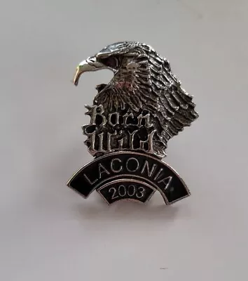 $7 • Buy Born Wild Eagle BIKER PIN VEST JACKET LEATHER DENIM 2003 Laconia New Hampshire 