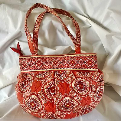 VERA  BRADLEY … Paprika  Morgan …  Orange  Cotton  Handbag … EUC • $24.98