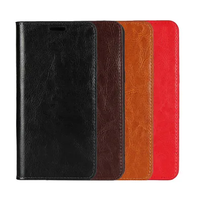 $12.55 • Buy Flip Retro Genuine Leather Card Wallet Stand Cover Case For OnePlus 7 8 Pro Nord