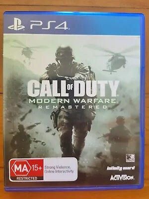 Call Of Duty: Modern Warfare Remastered  - PlayStation 4 • $36