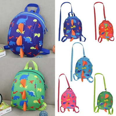 £6.39 • Buy Cartoon Baby Toddler Kids Dinosaur Safety Harness Strap Bag Backpack With Reins