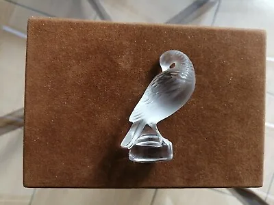 Small Lalique Partidge Figurine Paperweight Bird French Art Glass Signed • £100