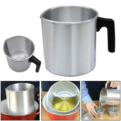 1.2L Pot Pouring Pitcher Jug Wax Melting  Aluminium Pot Candle Soap Making Tool • £5.99