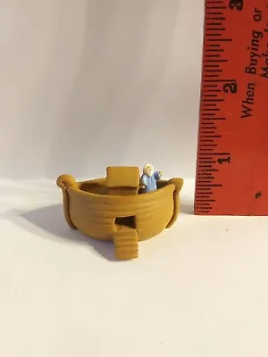 Dollhouse Miniature Tiny Noah's Ark & Noah - Dollhouse Kid Room Toy • $14.99