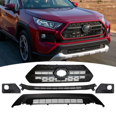 For 2019 2020 2021 Toyota Rav4 USA Adventure Bumper Upper&Lower Grille 3PCS • $179.99