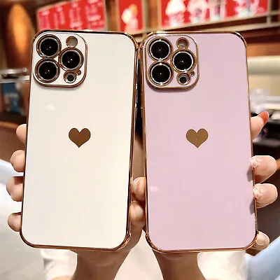 $10.42 • Buy Girly Heart Case For IPhone 13 12 11 Pro Max XR 8 7 SE X XS MAX Mini Shockproof