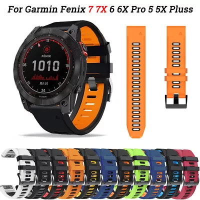 Easyfit Strap For Garmin Fenix 7 7X 6 6X 5 5X Plus 935 Watch Silicone Band 22 26 • $4.24