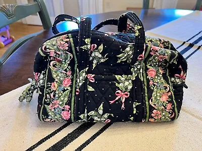 VERA BRADLEY Handbag Shoulder Bag - New Hope Black With Pink Ribbons • $19.99