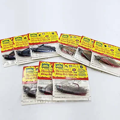 Lot Of 3 Strike King 1/4 Oz Bitsy Bug Mini Finesse Jig Bleeding Bait Pick Color • $13.75