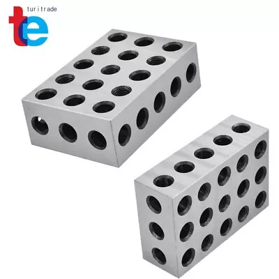 2-4-6 Blocks 23 Holes Matched Pair Machinist 246 Jig Ultra Precision .0002  • $72.55