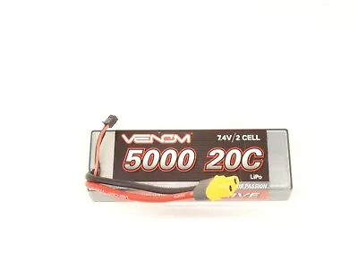 VENOM 5000mAh 20C 2S Lipo Battery For 1/10 And 1/8 RC Cars • $39