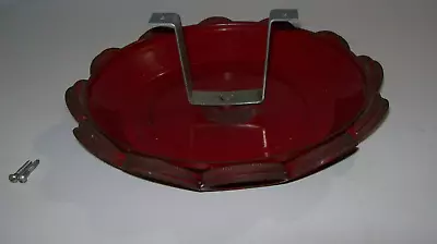 Vintage Rotating Garage Jar Organizer Rack - Small Parts Storage - Red • $28