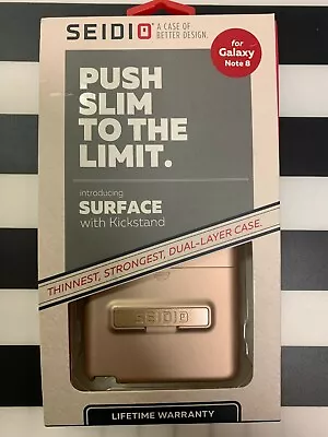 $19.99 • Buy SEIDIO SURFACE With Kickstand - Samsung NOTE 8 Gold/Black  *N*E*W*