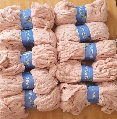 Job Lot Soft Chunky Chenille Velour Yarn 1kg Total Weight  • £0.99