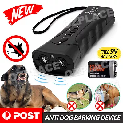 Anti Bark Device Ultrasonic Dog Barking Control Stop Repeller Trainer Train Tool • $13.45