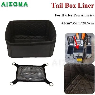 Black Motorcycle Tail Top Box Inner Liner Pouch For Harley Pan America 1250 2021 • $59.99