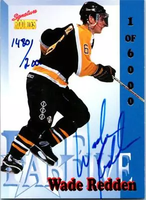 Wade Redden Autographed Hockey Card1995 Signature Rookies Fab Five #FF4 • $14