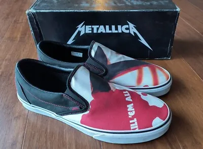 Metallica Kill Em All Vans Classic Slip On Men's Size 12 • $110