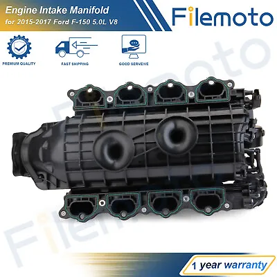 Engine Intake Manifold W/ Gasket For 2015-2017 Ford F-150 5.0L V8 FL3Z-9424-J • $379.99