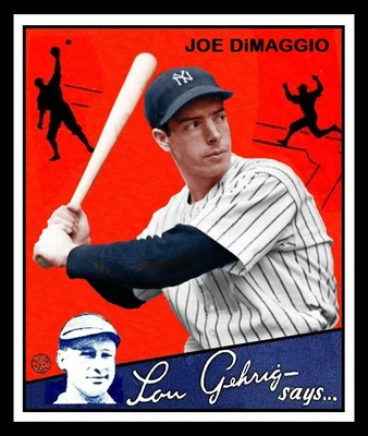 $1.25 • Buy 1934 Goudey Joe Dimaggio Card Personally Made  Mt
