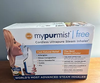 Mypurmist Free - Ultrapure Handheld Steam Inhaler Cordless New In Box • $40