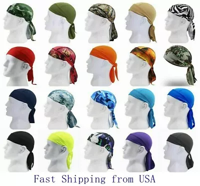 Durag Du-rag Headwear Head Wrap Skull Cap Doo Do Rag Bandana Headband Beanie Hat • $7.86