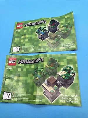 Lego Minecraft 21102 Booklets Set Of 2 Used • $15