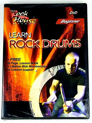 LEARN ROCK DRUMS Beginner DVD Featuring Mark Manczuk  Rock House Method  NEW • $14.24