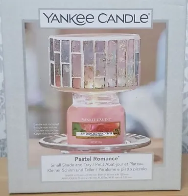 £21.99 • Buy Yankee Candle Pastel Romance Small Shade & Plate Set BNIB