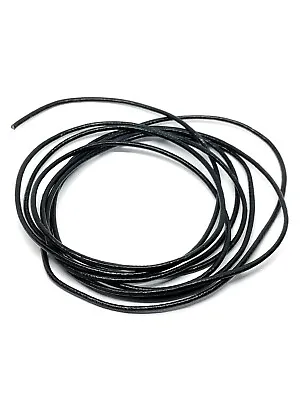 1M 2M Leather Cord 2mm Black Round String Thong Necklace & Jewellery Making DIY • £1.97