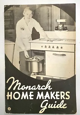 Rare 1940's Monarch Electric Range WITH Electric Cooker Owners Manual • $10.50