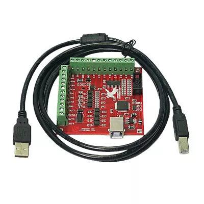 4Axis USB MACH3 Card 100KHz CNC Stepper Motor Driver Motion Controller Board New • £15.83