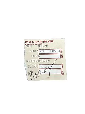 Morrissey Ticket Stub Pacific Ampitheatre Costa Mesa CA June 6th 1991 • $20