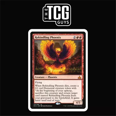 Magic The Gathering - Rekindling Phoenix - Rivals Of Ixalan - MTG TCG • $5