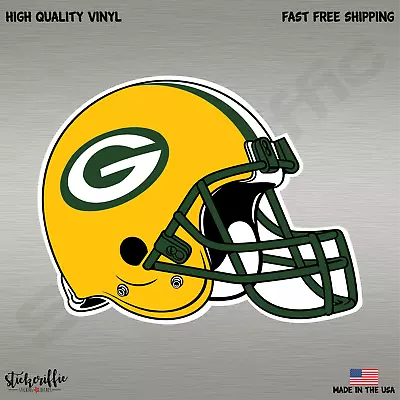 Green Bay Packers Helmet Football Color Sports Decal Sticker-Free Shipping • $1.99