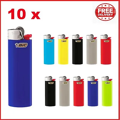 10x Bic Lighters Genuine J26 Maxi Cigarette Lighter Free Postage Australia Wide • $20.95