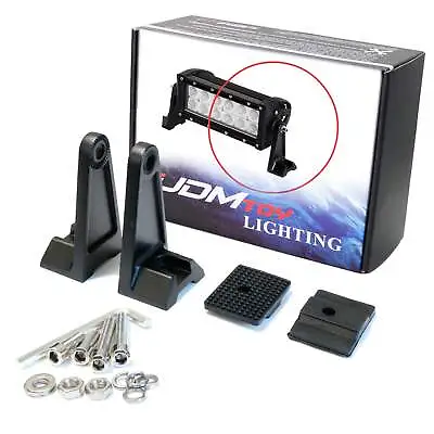 Universal Fit Side Brackets For Mount Double Row Straight Or Curve LED Light Bar • $11.69