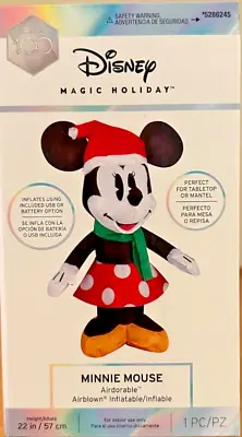New 22 Inch Tall Disney Minnie Mouse Tabletop Mantel Inflatable Gemmy • $19.99