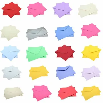 Coloured Craft Envelopes For Greeting Cards Various Colours & Sizes Metallic • £1.99