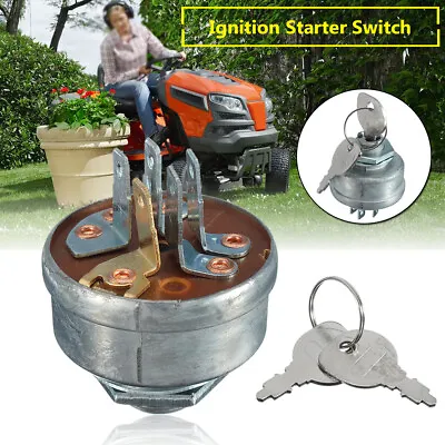 £9.49 • Buy For MTD 725-0267A Husqvarna Ride On Tractor Mower Ignition Starter Switch W/ Key