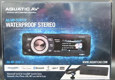 Aquatic AV Waterproof Stereo Black (AQ-MP-5UBT-S) • $334.98