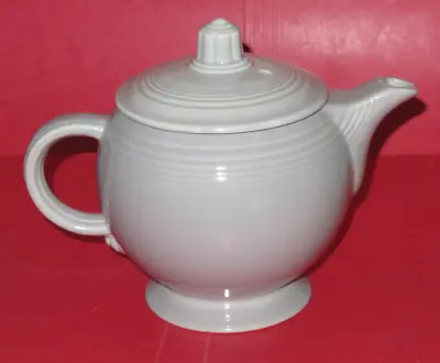 Stunning Vintage 1951-1959  Fifties  GRAY Fiesta MEDIUM TEA POT W/Lid ~Hairline • $84.95