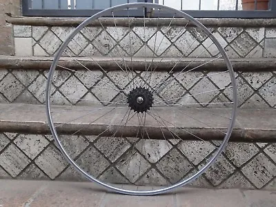 Vintage Rear Wheel L'Eroica Hub Miche Rim Ambrosio Cassette Everest 5 Speed   • $105