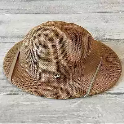 Vintage Eddie Bauer Pith Hat Beekeepers Hat Safari Jumanji Cosplay Costume • $28.99