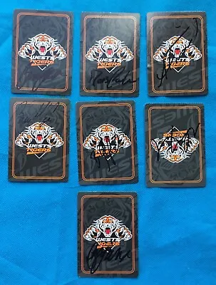 $9.99 • Buy Tigers Rugby League Playing Cards Hand Signed Players Signature Cards X 7 Lot 2