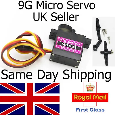 £5.75 • Buy Metal Gear High Speed 9g Micro Servo Digital MG90S Car RC Helicopter Plane UK RC